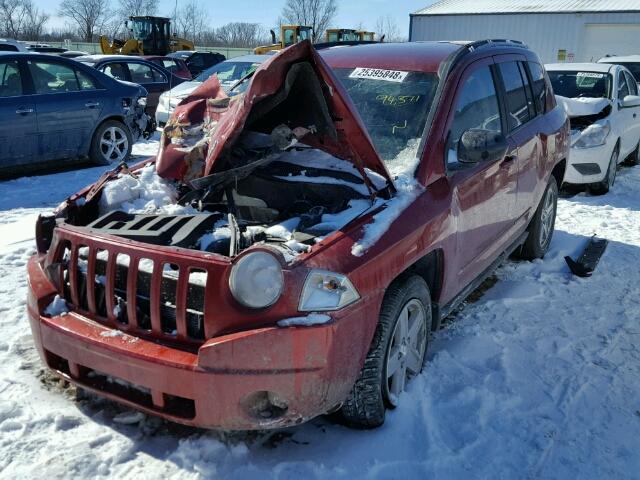 1J4NT4FB1AD514408 - 2010 JEEP COMPASS SP RED photo 2