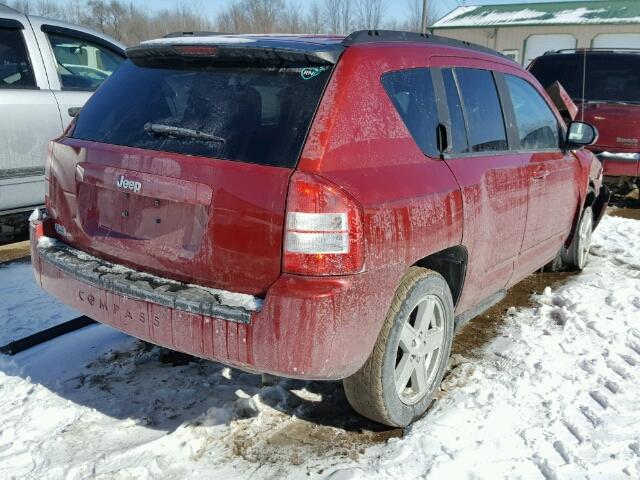 1J4NT4FB1AD514408 - 2010 JEEP COMPASS SP RED photo 4