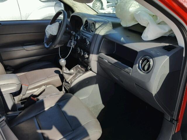 1J4NT4FB1AD514408 - 2010 JEEP COMPASS SP RED photo 5