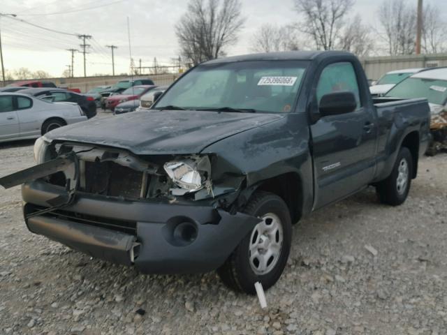 5TENX4CN6AZ734899 - 2010 TOYOTA TACOMA GREEN photo 2