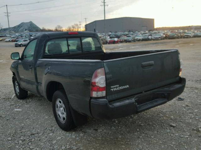 5TENX4CN6AZ734899 - 2010 TOYOTA TACOMA GREEN photo 3