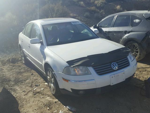 WVWTH63B23P104152 - 2003 VOLKSWAGEN PASSAT GLX WHITE photo 1