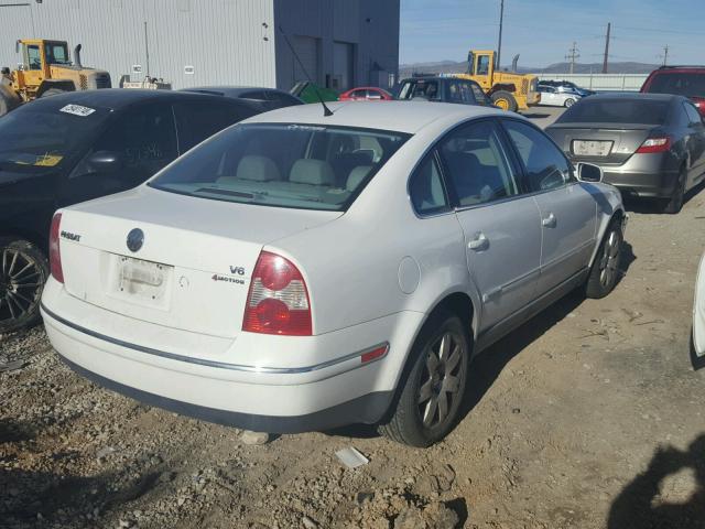 WVWTH63B23P104152 - 2003 VOLKSWAGEN PASSAT GLX WHITE photo 4