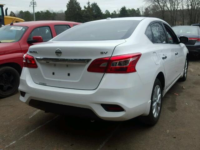 3N1AB7AP0JY208330 - 2018 NISSAN SENTRA S WHITE photo 4