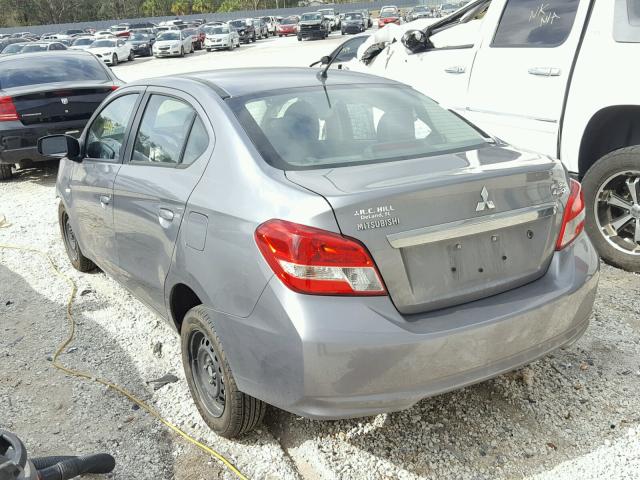 ML32F3FJ1HHF09512 - 2017 MITSUBISHI MIRAGE G4 GRAY photo 3