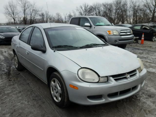 1B3ES26CX2D524265 - 2002 DODGE NEON SILVER photo 1