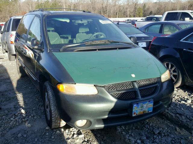 1B4GP44G3YB651581 - 2000 DODGE GRAND CARA GREEN photo 1