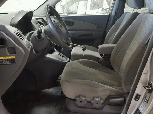 KM8JN72D35U080534 - 2005 HYUNDAI TUCSON GLS SILVER photo 5