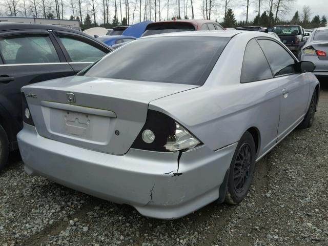 1HGEM21165L040958 - 2005 HONDA CIVIC DX V SILVER photo 4