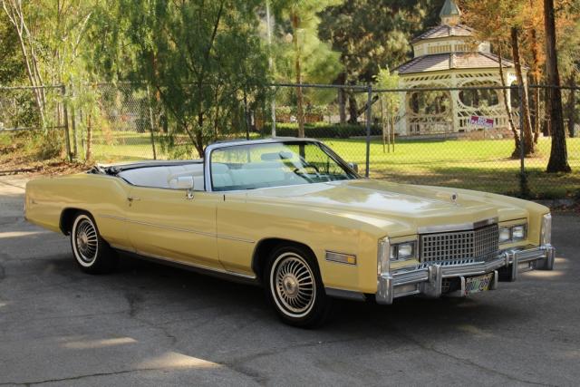 6L67S5Q275348 - 1975 CADILLAC ELDORADO YELLOW photo 1