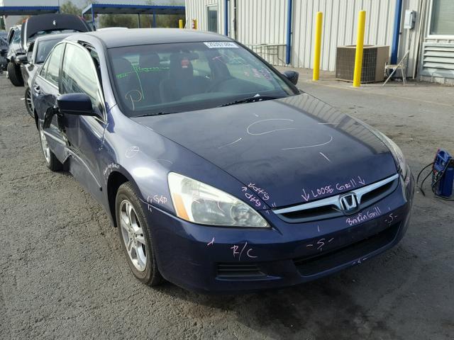 1HGCM56316A110463 - 2006 HONDA ACCORD SE BLUE photo 1