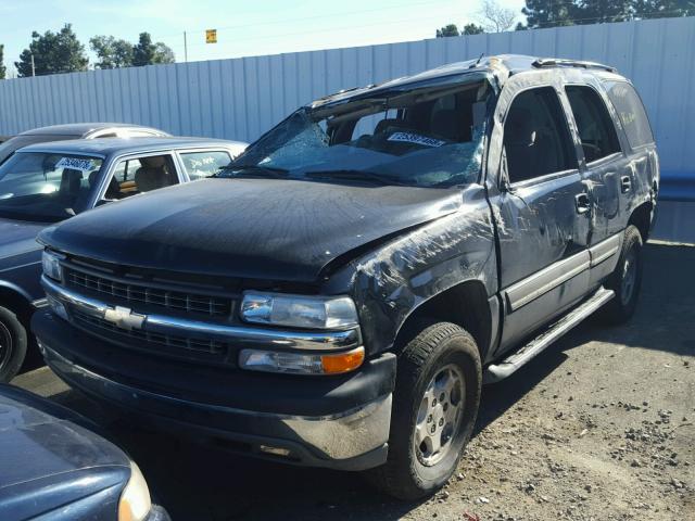 1GNEC13V25R112531 - 2005 CHEVROLET TAHOE C150 BLACK photo 2