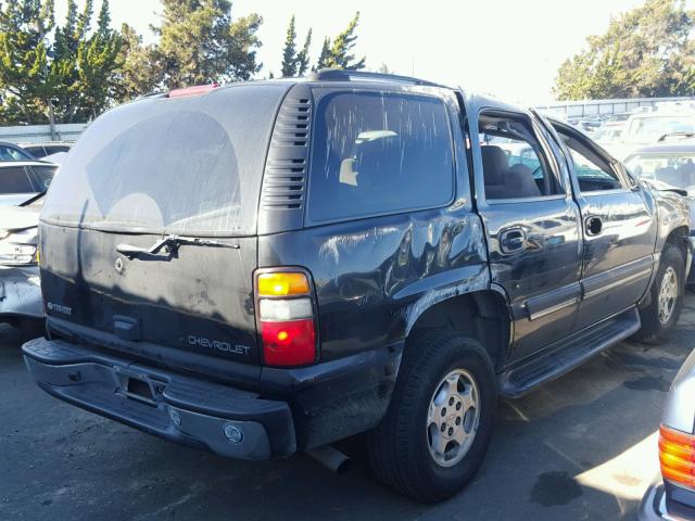 1GNEC13V25R112531 - 2005 CHEVROLET TAHOE C150 BLACK photo 4