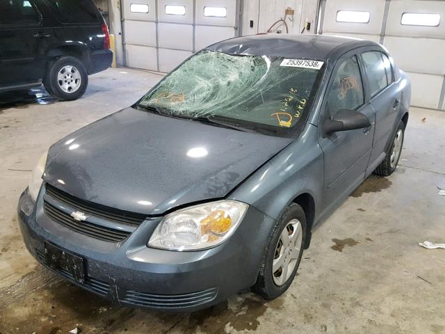 1G1AK52FX57551041 - 2005 CHEVROLET COBALT GRAY photo 2