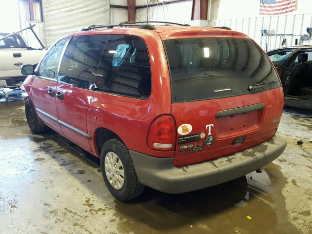 2P4FP25B3YR549751 - 2000 PLYMOUTH VOYAGER RED photo 3