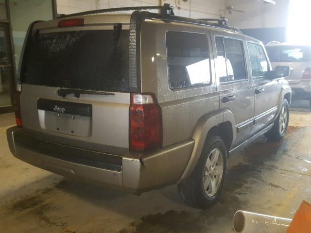 1J8HG48K16C167219 - 2006 JEEP COMMANDER ოქროსფერი ფოტო 4