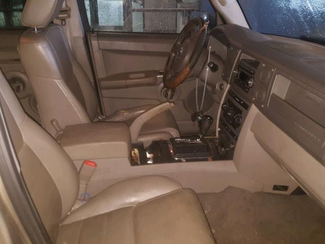 1J8HG48K16C167219 - 2006 JEEP COMMANDER ოქროსფერი ფოტო 5