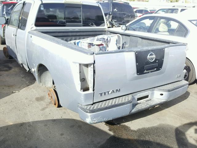 1N6AA06A78N330232 - 2008 NISSAN TITAN XE SILVER photo 3