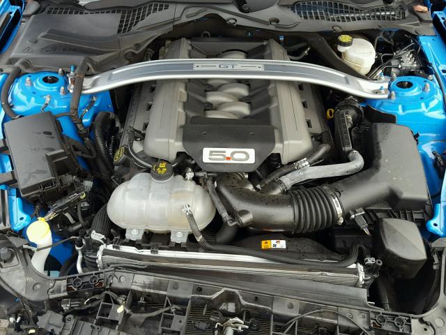 1FA6P8CF8H5255505 - 2017 FORD MUSTANG GT BLUE photo 7
