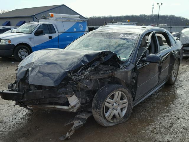 2G1WG5EK0B1267698 - 2011 CHEVROLET IMPALA LT BLACK photo 2