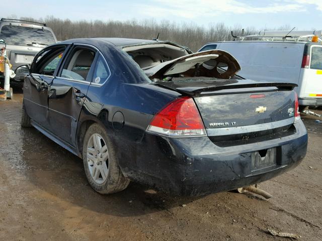 2G1WG5EK0B1267698 - 2011 CHEVROLET IMPALA LT BLACK photo 3