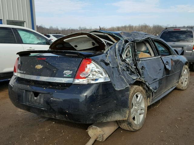 2G1WG5EK0B1267698 - 2011 CHEVROLET IMPALA LT BLACK photo 4