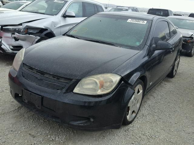 1G1AP18P977245784 - 2007 CHEVROLET COBALT SS BLACK photo 2