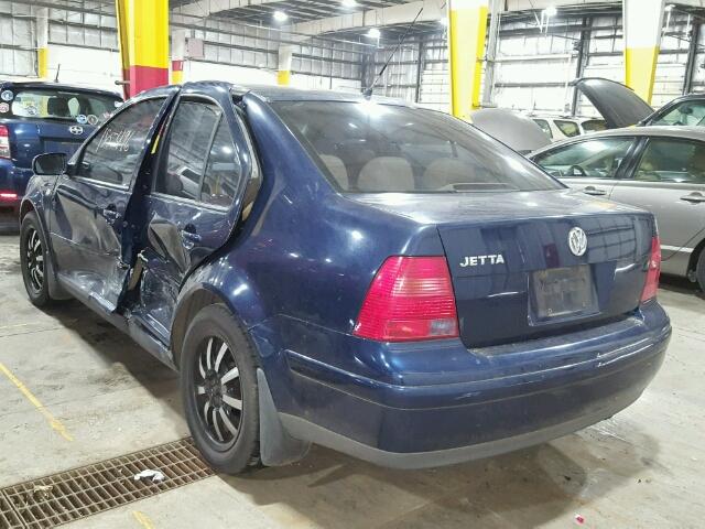 3VWSB69M92M125300 - 2002 VOLKSWAGEN JETTA GLS BLUE photo 3