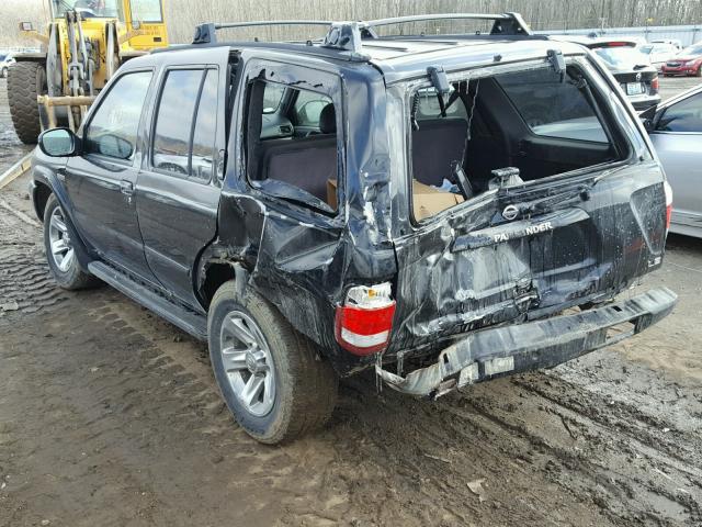 JN8DR09Y24W914502 - 2004 NISSAN PATHFINDER BLACK photo 3