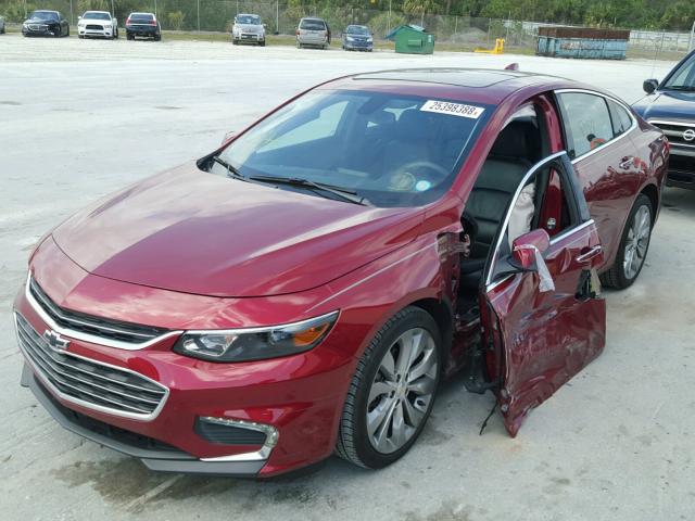 1G1ZH5SX7HF148042 - 2017 CHEVROLET MALIBU PRE RED photo 2