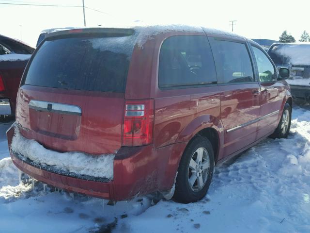 1D8HN54P08B165010 - 2008 DODGE GRAND CARA RED photo 4