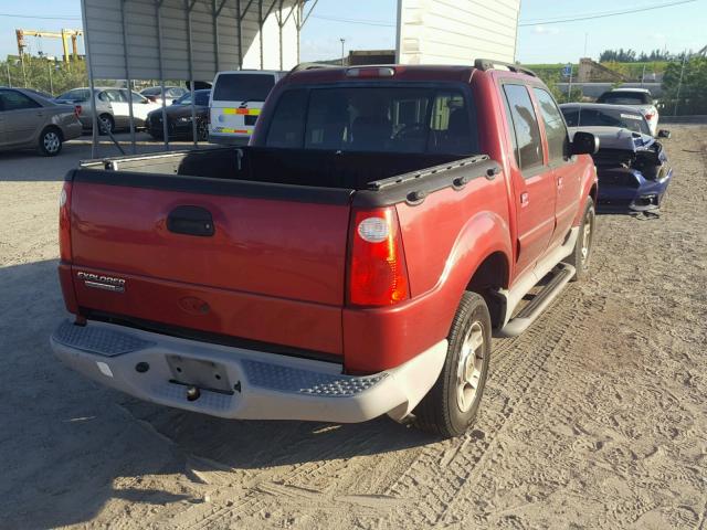 1FMZU67E53UC37284 - 2003 FORD EXPLORER S MAROON photo 4