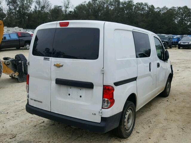 3N63M0YN8FK700073 - 2015 CHEVROLET CITY EXPRE WHITE photo 4