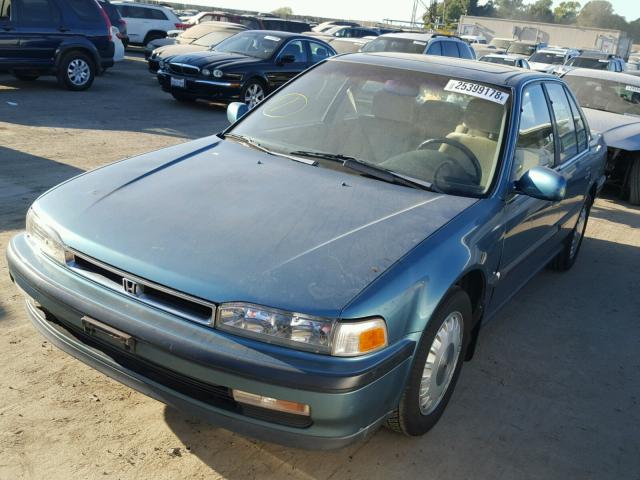 JHMCB7561MC013520 - 1991 HONDA ACCORD EX GREEN photo 2