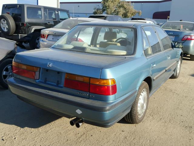 JHMCB7561MC013520 - 1991 HONDA ACCORD EX GREEN photo 4