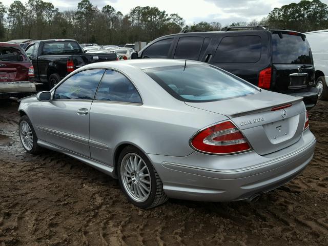 WDBTJ75J25F154135 - 2005 MERCEDES-BENZ CLK 500 SILVER photo 3