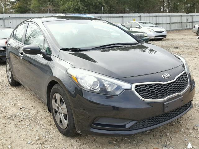 KNAFX4A61F5393810 - 2015 KIA FORTE LX BLACK photo 1