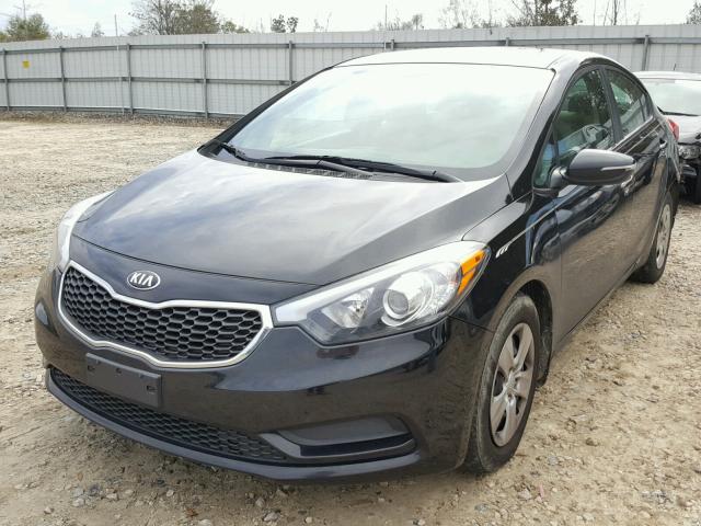 KNAFX4A61F5393810 - 2015 KIA FORTE LX BLACK photo 2