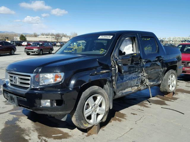 5FPYK1F57CB458878 - 2012 HONDA RIDGELINE BLACK photo 2