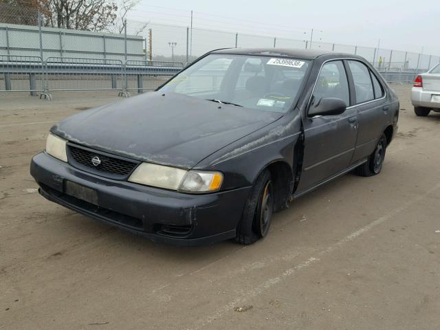 3N1AB41D2WL064711 - 1998 NISSAN SENTRA XE BLACK photo 2