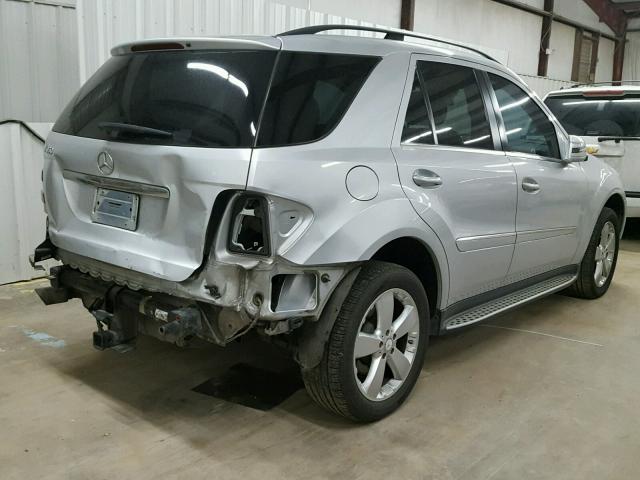 4JGBB5GB2BA698045 - 2011 MERCEDES-BENZ ML 350 SILVER photo 4