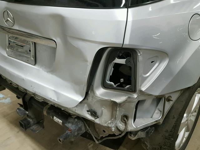 4JGBB5GB2BA698045 - 2011 MERCEDES-BENZ ML 350 SILVER photo 9