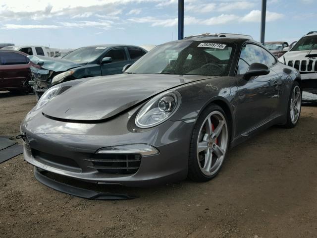 WP0AB2A9XDS121071 - 2013 PORSCHE 911 CARRER GRAY photo 2