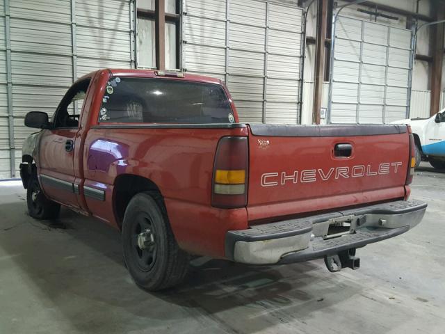 1GCEC14W6YZ332193 - 2000 CHEVROLET SILVERADO RED photo 3