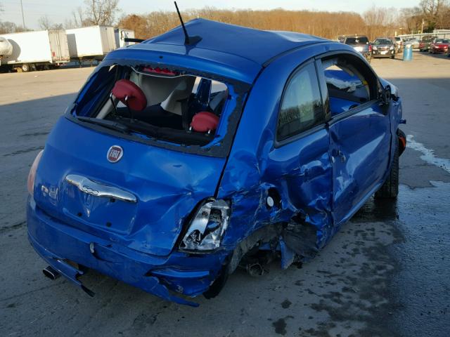 3C3CFFKR7HT661828 - 2017 FIAT 500 POP BLUE photo 4