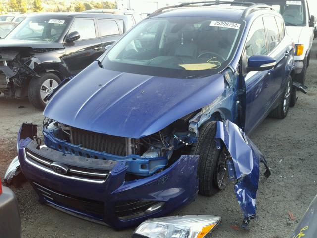 1FMCU0HX8DUA53414 - 2013 FORD ESCAPE SEL BLUE photo 2