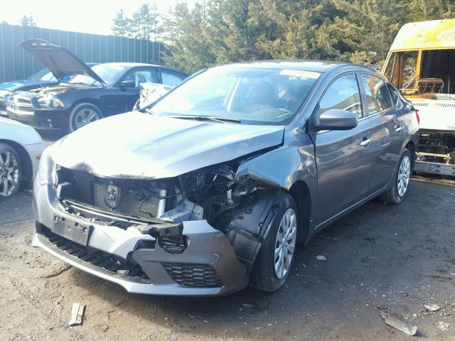 3N1AB7AP4HL659560 - 2017 NISSAN SENTRA S GRAY photo 2