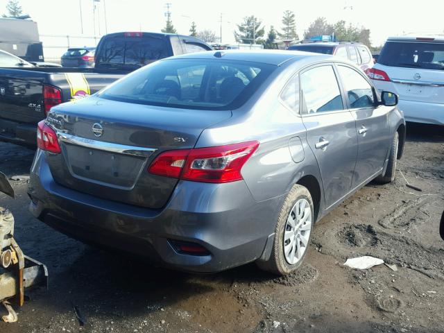 3N1AB7AP4HL659560 - 2017 NISSAN SENTRA S GRAY photo 4