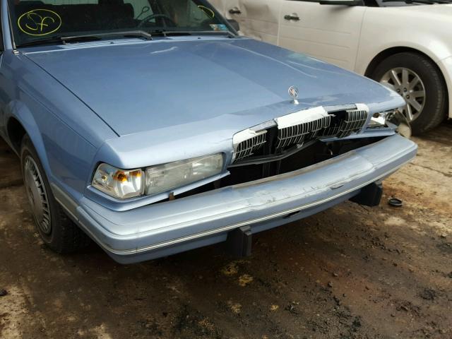 1G4AG54N9P6425528 - 1993 BUICK CENTURY SP BLUE photo 9