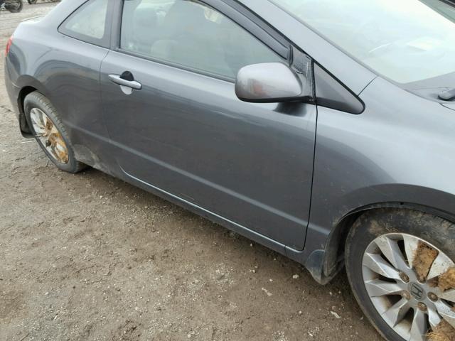 2HGFG1B80AH502276 - 2010 HONDA CIVIC EX ვერცხლისფერი ფოტო 9